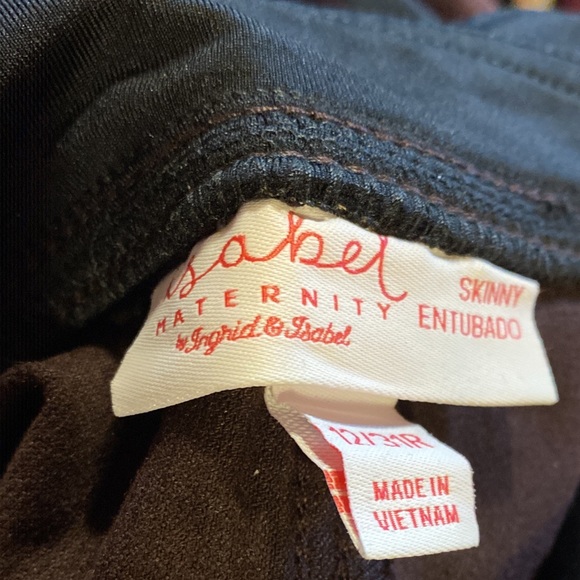 New Isabel skinny maternity crossover panel. Size 12/31R. Color burgundy - Picture 11 of 16